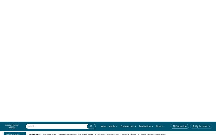 Screenshot of infectioncontroltoday.com