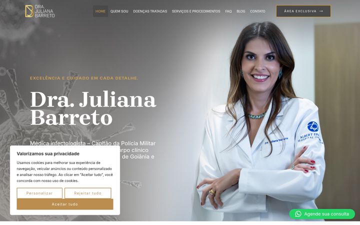 Screenshot of infectologistagoiania.com.br