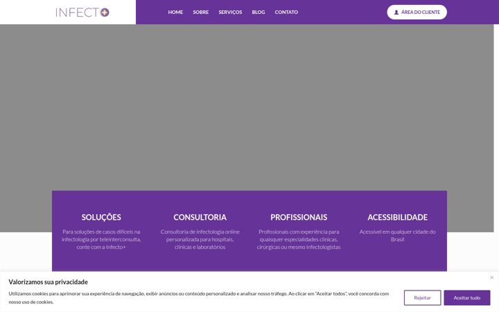 Screenshot of infectomais.com