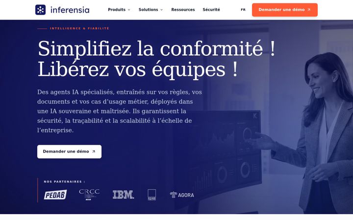Screenshot of inferensia.com