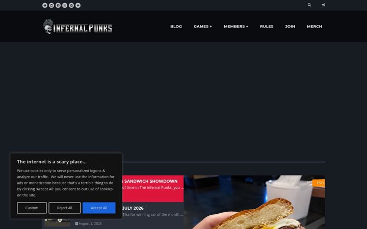 Screenshot von infernalpunks.com
