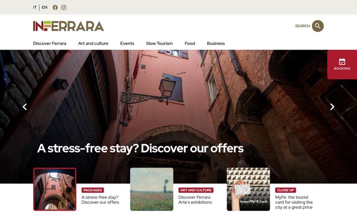 Screenshot of inferrara.it