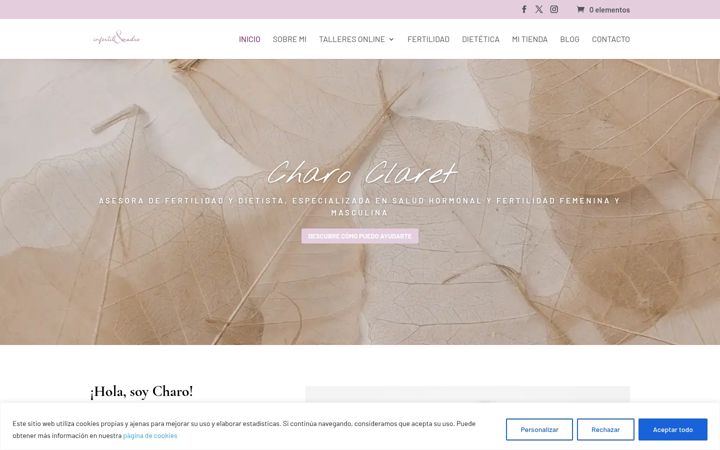 Screenshot of infertilymadre.com