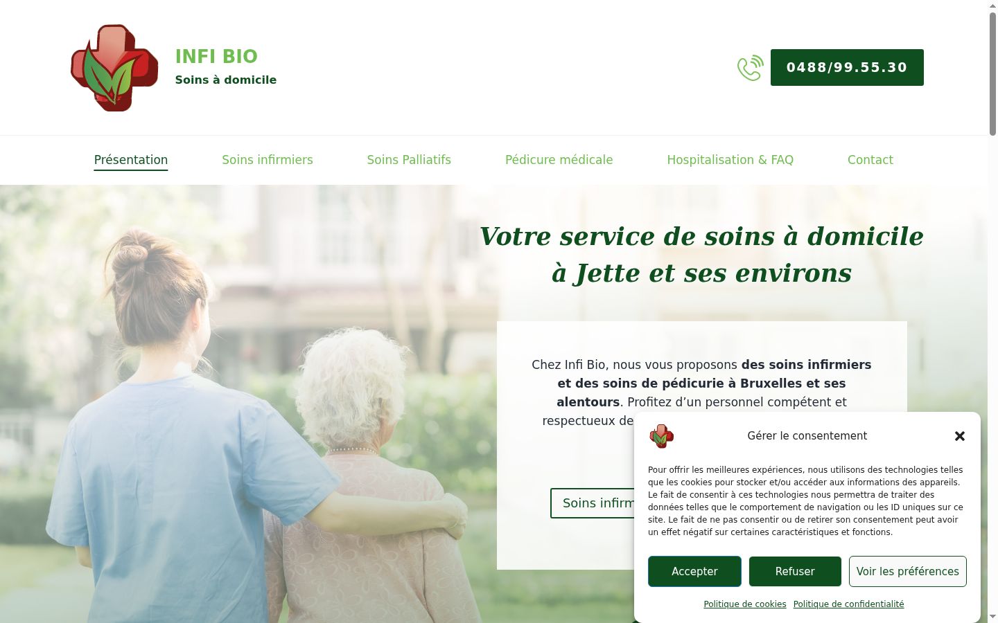 Screenshot tal-banner tal-kunsens muri qabel kwalunkwe interazzjoni