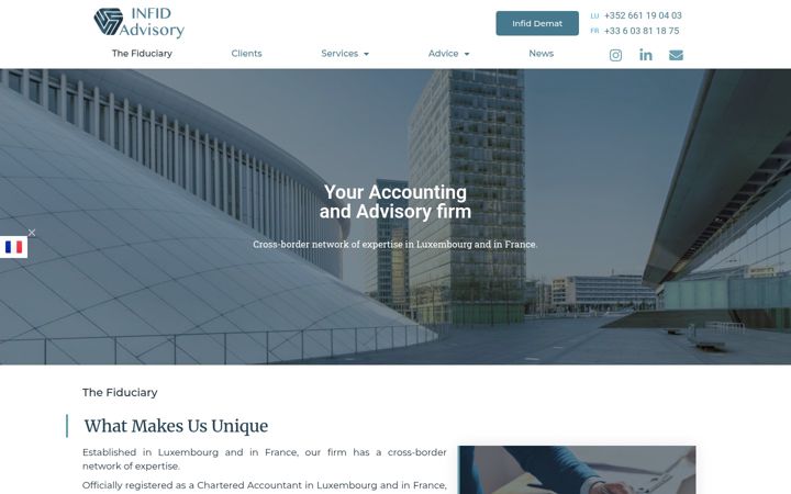 Screenshot of infid-advisory.com