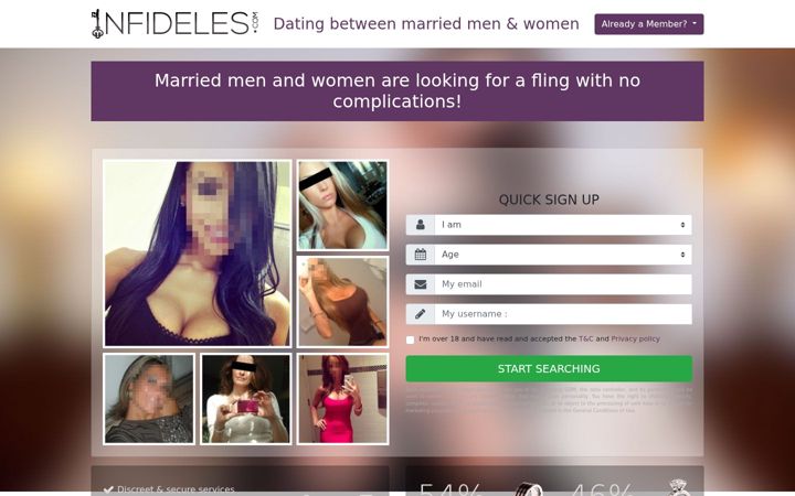 Screenshot of infideles.com