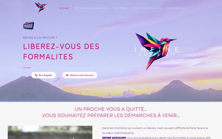 Screenshot of infine-auxilium.fr