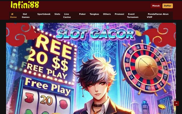 Screenshot of infini88slot.com