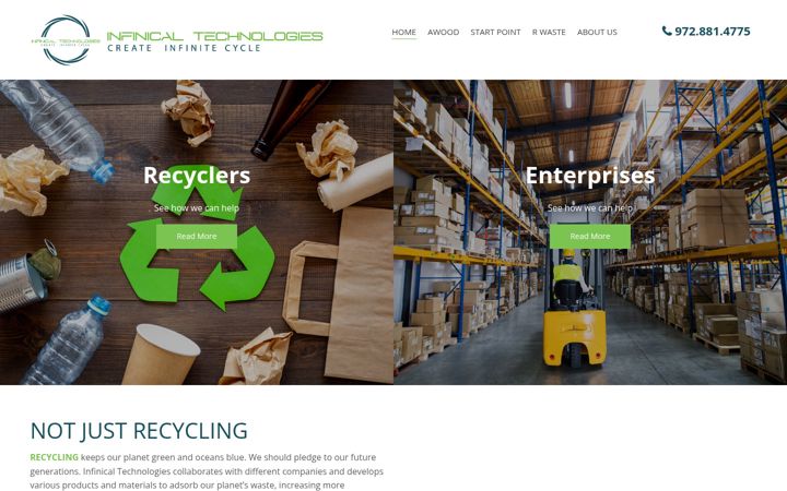 Screenshot of infinicaltechnologies.com