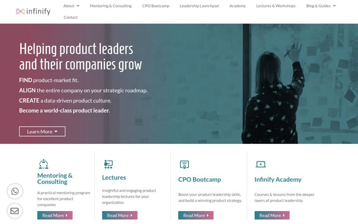 Screenshot of infinify.com