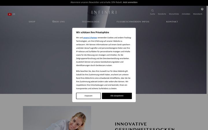 Screenshot of infiniri.ch