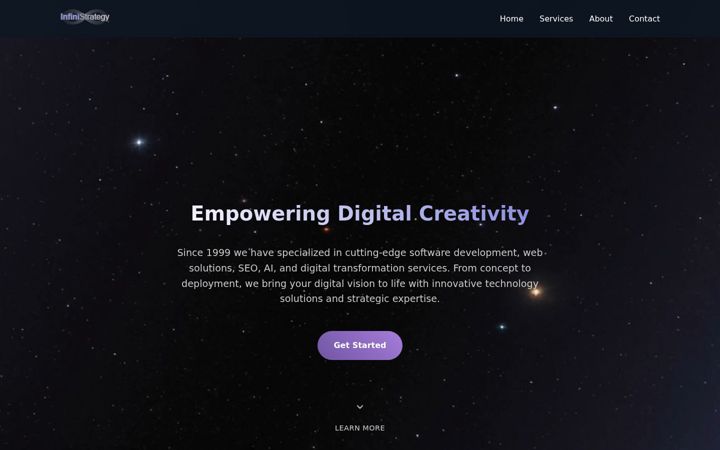 Screenshot of infinistrategy.com