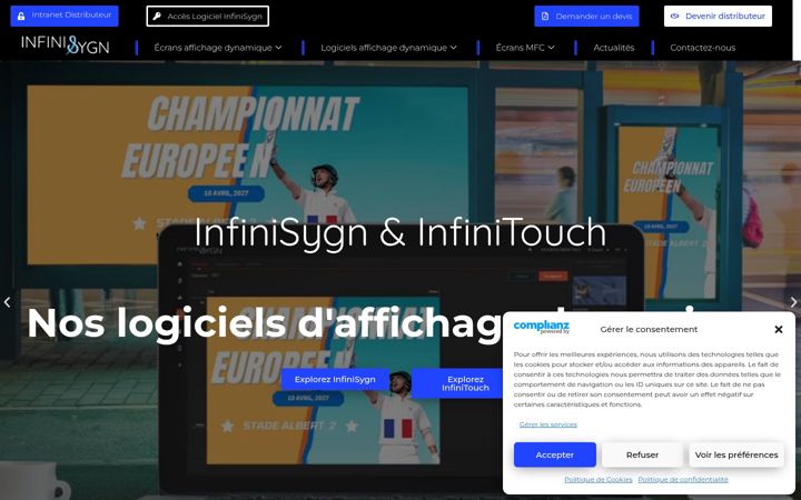 Screenshot of infinisygn.fr