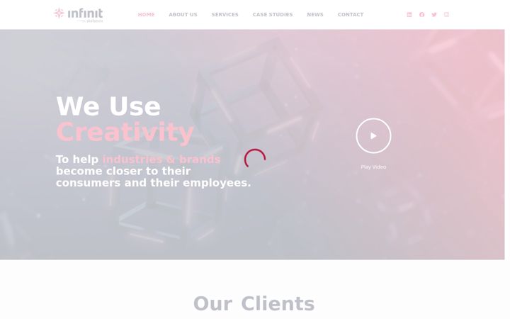 Screenshot of infinitagency.com