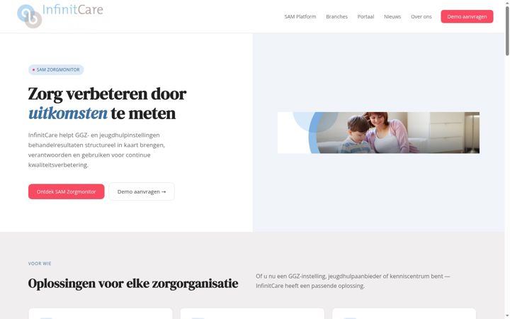 Screenshot of infinitcare.nl