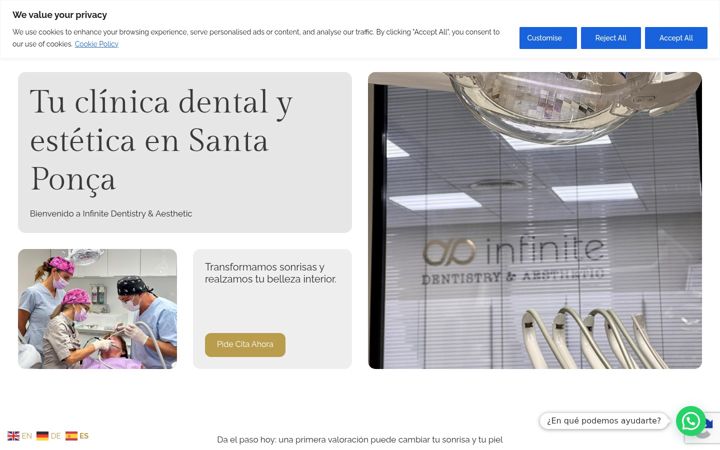 Screenshot of infinite-clinic.com