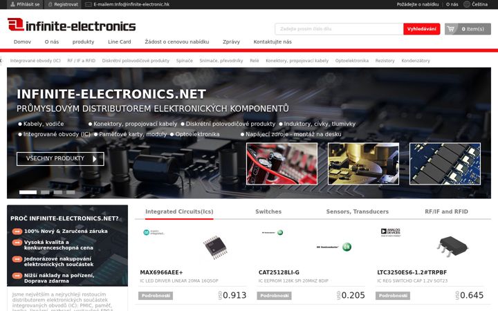 Screenshot of infinite-electronics.cz