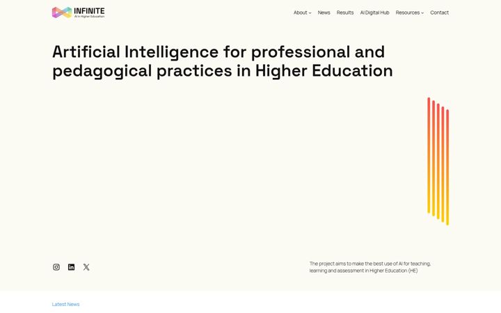 Screenshot of infinite-erasmus.eu