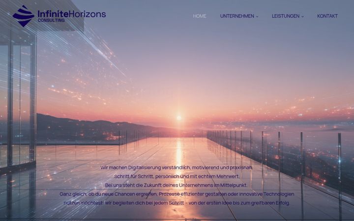 Screenshot of infinite-horizons.de