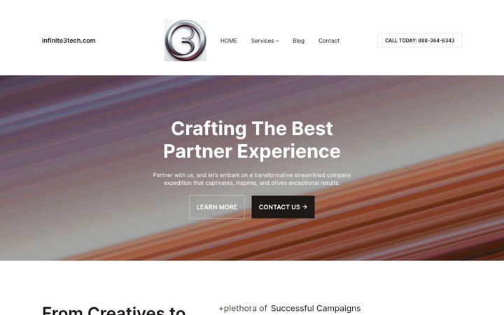 Screenshot of infinite3tech.com