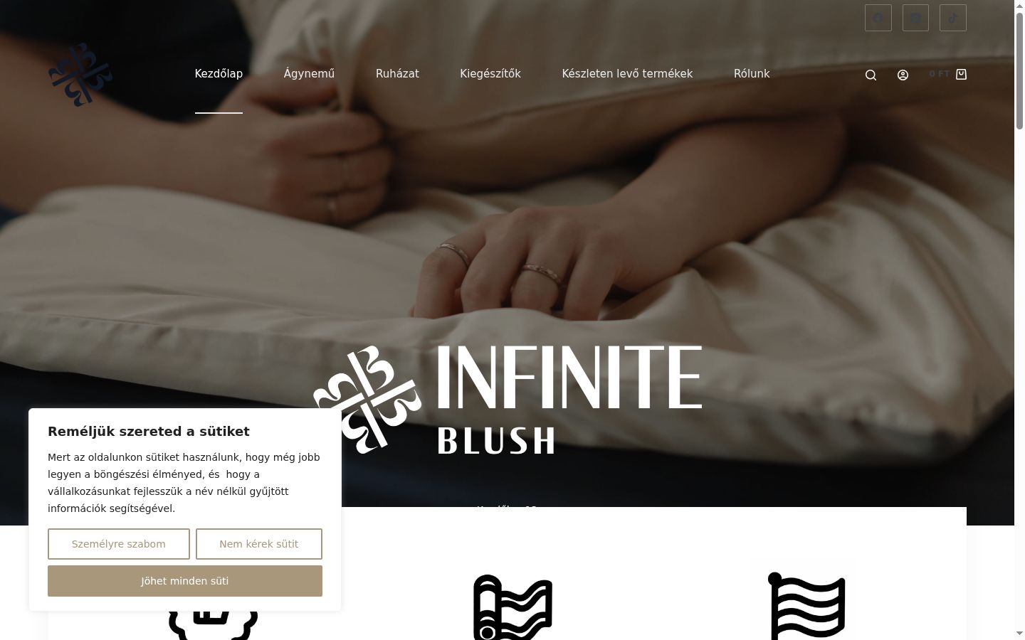 Captura de ecrã do banner de consentimento apresentado antes de qualquer interação