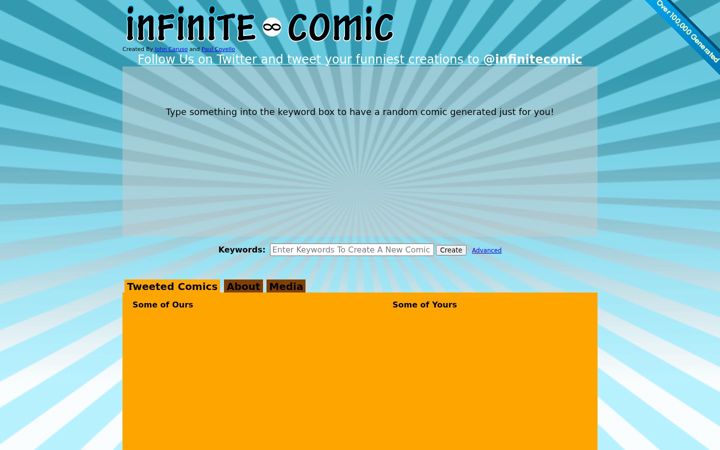 Screenshot of infinitecomic.com