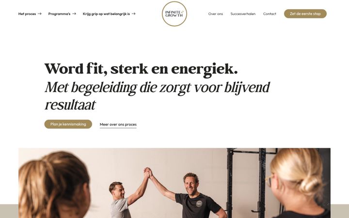 Screenshot of infinitegrowth.nl