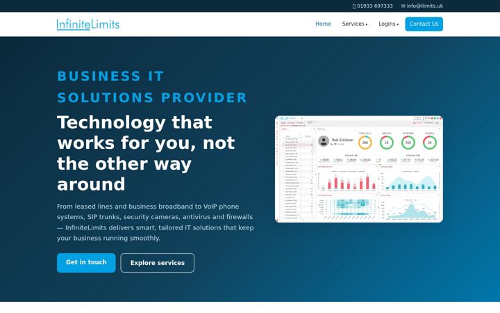 Screenshot of infinitelimits.uk