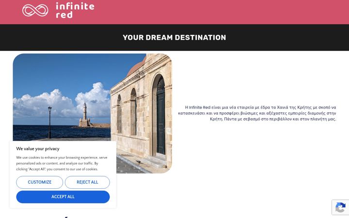 Screenshot of infinitered.eu