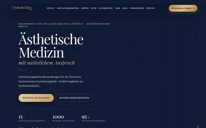 Screenshot of infinitglow.de