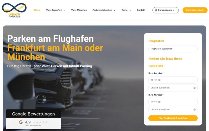 Screenshot of infiniti-parking.de