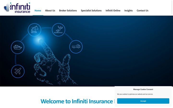 Screenshot di infinitiafrica.com