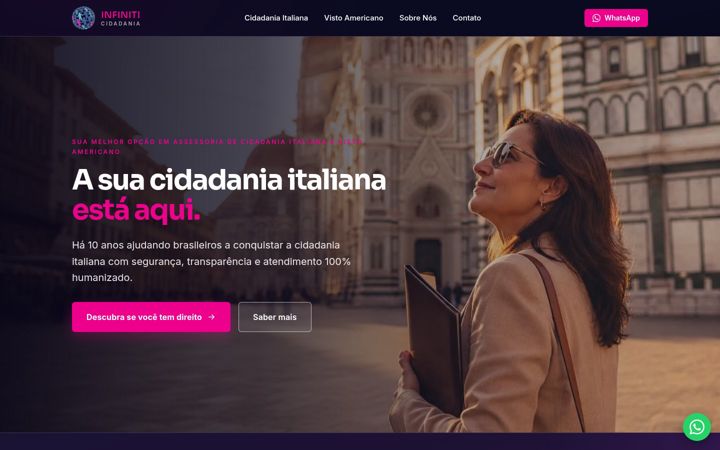 Screenshot of infiniticidadania.com.br