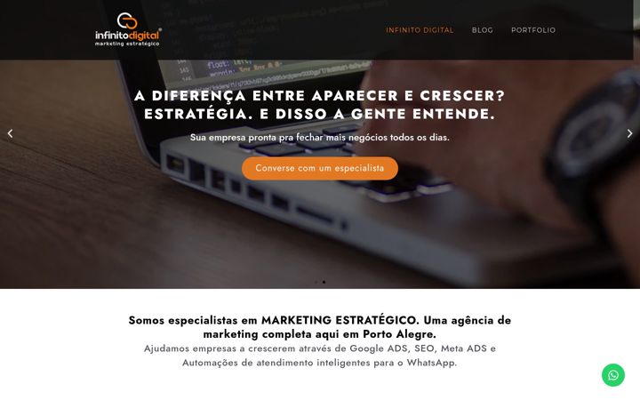 Screenshot of infinitodigital.com.br