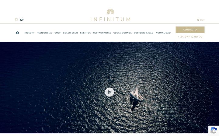 Screenshot of infinitumliving.com