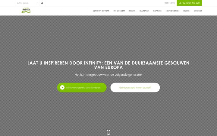 Screenshot of infinity-building.be