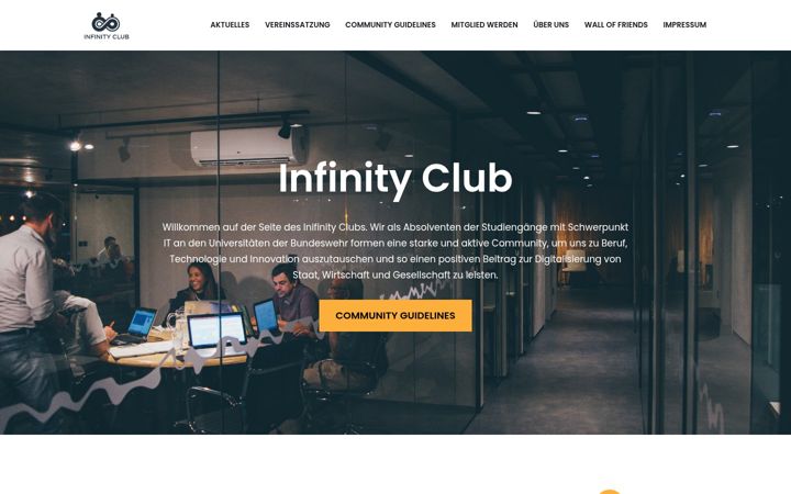 Screenshot of infinity-club.org