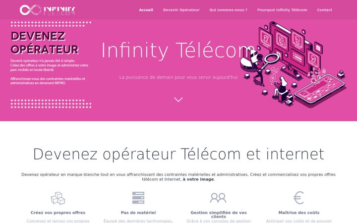 Screenshot di infinity-telecom.com