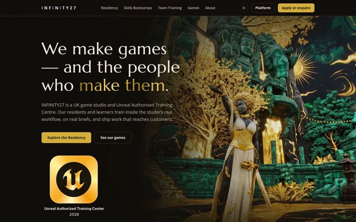 Screenshot di infinity27.com