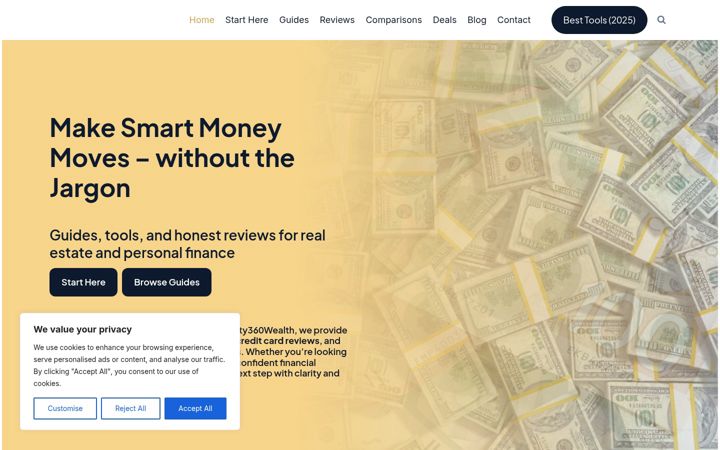 Screenshot di infinity360wealth.com
