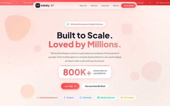 Screenshot of infinity47.ro