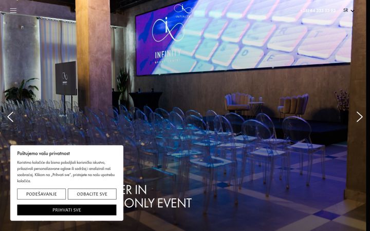 Screenshot of infinitybelgrade.com