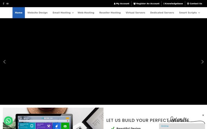 Screenshot of infinitycds.co.za