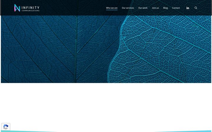 Screenshot of infinitycommunications.ch