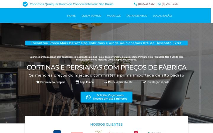 Screenshot of infinitydecora.com.br