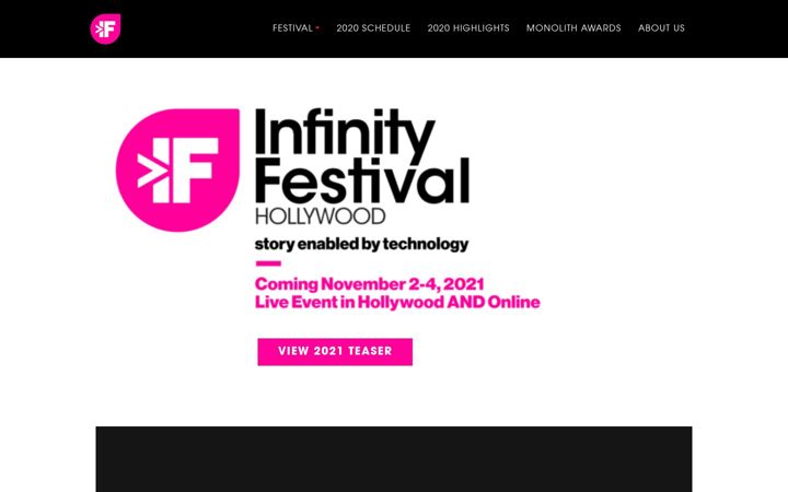 Screenshot of infinityfestival2020.com