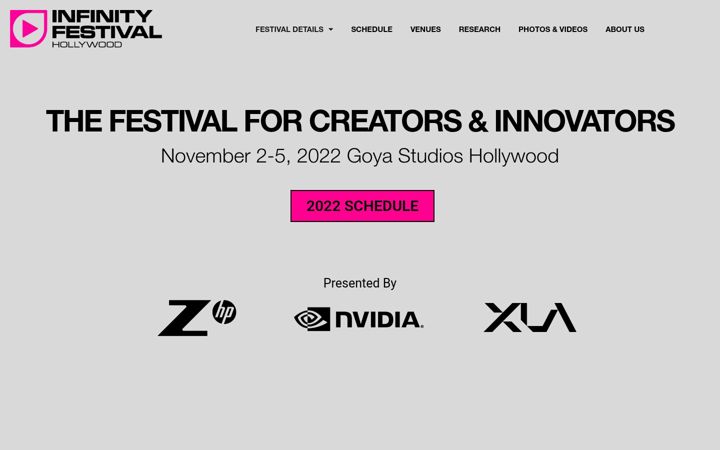 Screenshot of infinityfestival2022.com