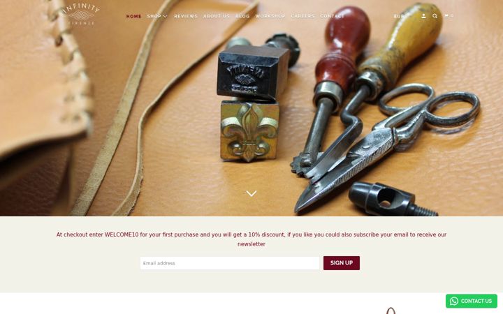 Screenshot of infinityfirenze.com