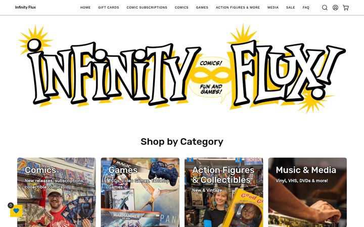 Screenshot of infinityflux.net