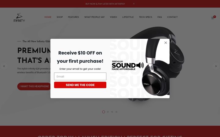 Screenshot of infinityg26.com